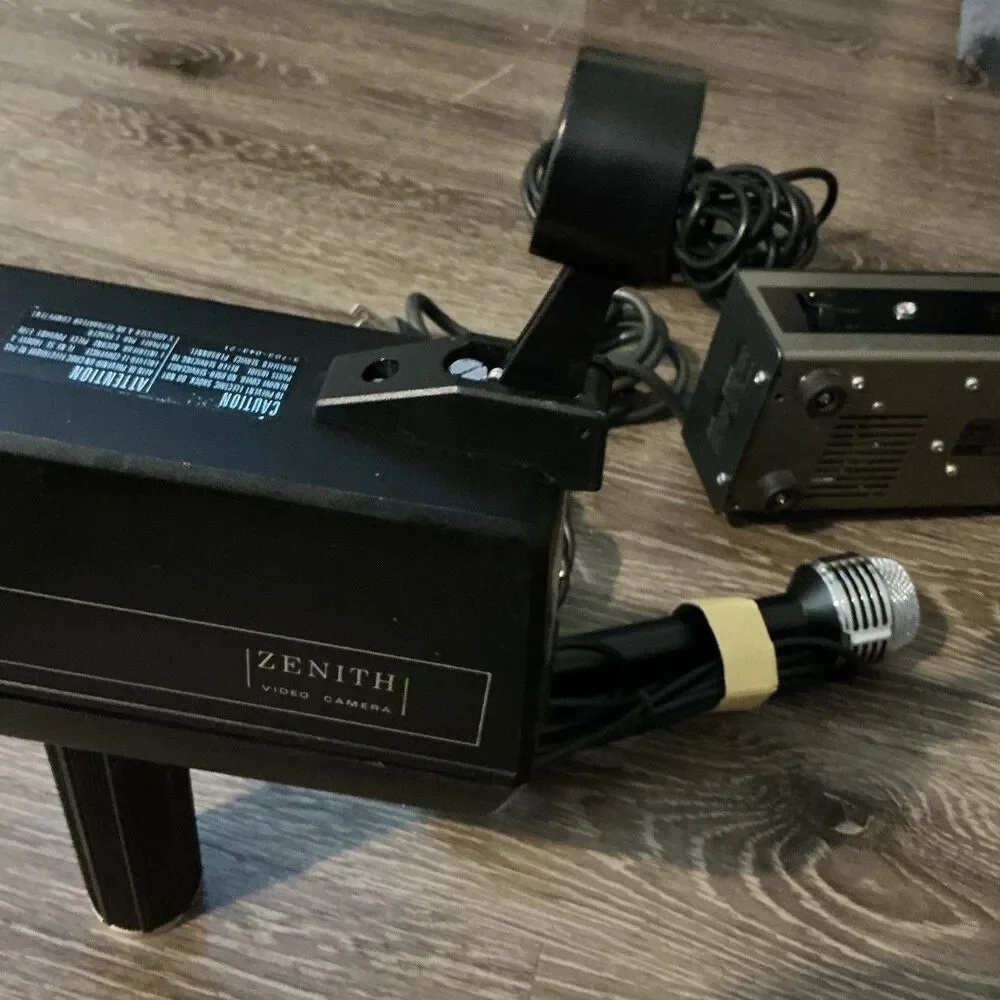 VTG Zenith JC500 TV Video Camera Complete in Box w/ Microphone & Cables Works